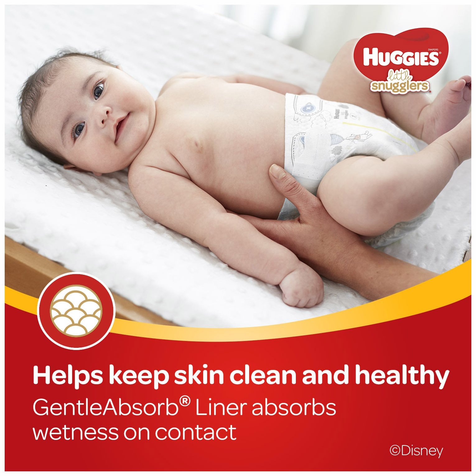 Huggies Newborn Gift Box - Little Snugglers Diapers (Size Newborn, 24 Ct & Size 1, 32 Ct), Natural Care Wipes (96 Ct) & Johnson's Baby Shampoo & Lotion - image 8 of 13