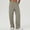 Khaki, variant on Ofreoo Pants for Women Flowy Casual Drawstring Waist Wide Leg Loose Casual Stripe Pants with Pocket