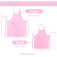 thumbnail image 4 of Alipobo Conjunto De Delantal Y Gorro De Chef Para Niños Delantal Con Pechera Ajustable Para Niños Con 2 Bolsillos. Delantal De Cocina Lindo Para Niños Y Niñas Para Cocinar, Hornear, Pintar, Ropa De En, 4 of 5