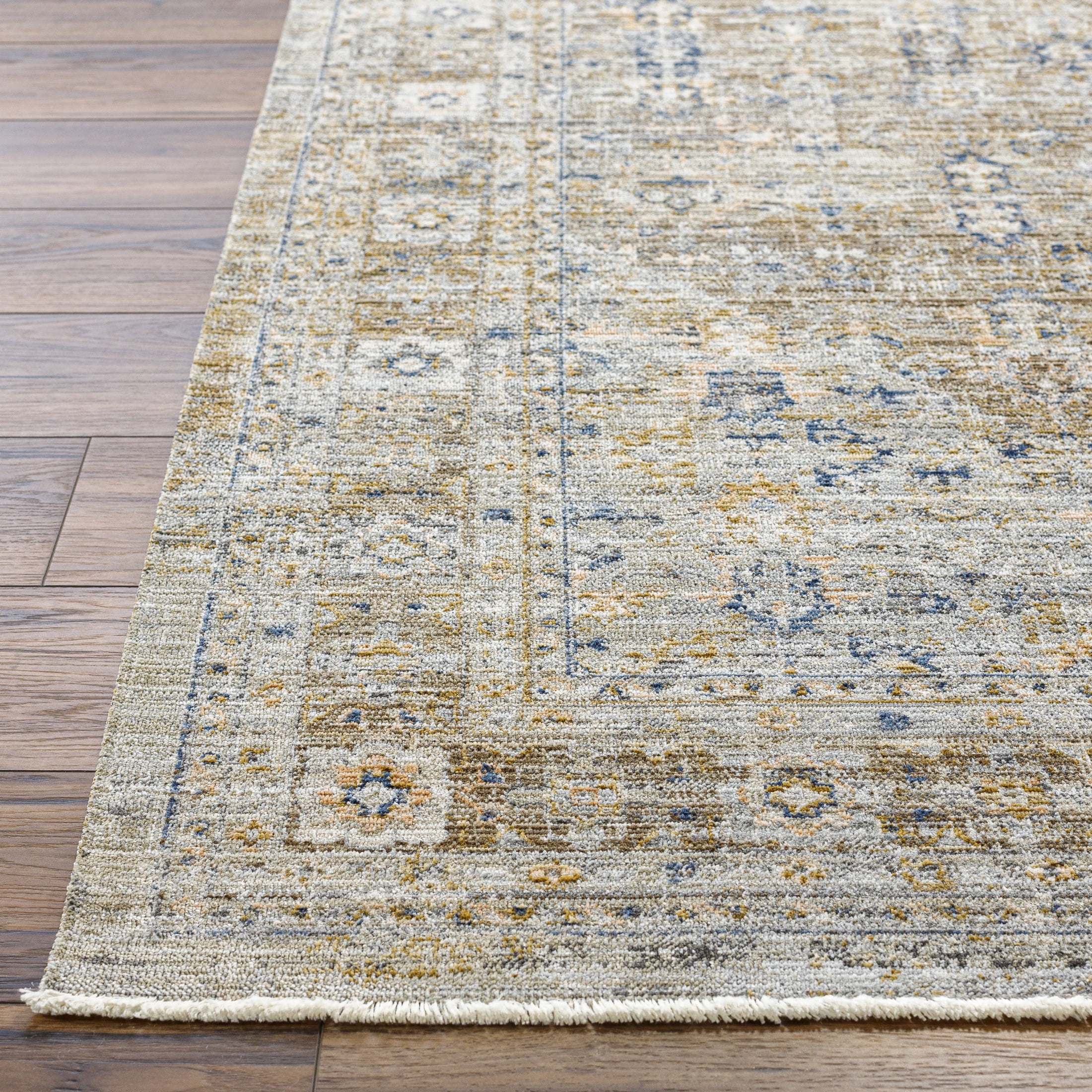 Livabliss x Becki Owens Ren Damask Washable Area Rug ,9' x 13'1",Brown Medallion