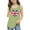 Light Green, variant on Girls UK Union Jack Tank Top, Sleeveless Tunic Shirt with British Flag Print, Summer Casual Tunic Tops for Kids Ages 3-10, Breathable Cotton Blend Vest