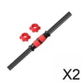 thumbnail image 1 of DYNWAVECA 2xBarbell Bar Portable AntiSlip Grip Threaded Handles for Exercise Workout Gym 55cm, 1 of 10