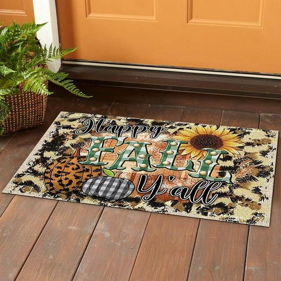 BJUTIR Doormat In Home Thanksgiving Day Decorative Door Mat Bathroom Living Room Welcome Floor Mat