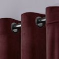 thumbnail image 3 of Exclusive Home Paire de Panneaux de Rideaux en Velours à Oeillets, Bourgogne, 54x84, 2 Pcs, 3 of 5