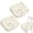 Beige, variant on CHENjy Ruffled Lace Chair Cushion Set of 2, Round Seat Cushions for Dining Kitchen Chairs, Breathable Thin Chair Pads, Pink