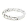 thumbnail image 2 of AFFY 1.20CT Moissanite Diamond Half Eternity Wedding Band Ring For Women in 10K Solid White Gold-9.5, 2 of 8