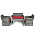 thumbnail image 6 of Patiojoy 8-Piece Outdoor Patio Furniture Set Rattan Wicker Conversation Sofa Set, 6 of 7