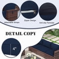 thumbnail image 5 of SDJPOI14 Piece Outdoor Replacement Cushion Set, Water-Repellent Sectional Cushion for Patio Furniture, Couch Coushions for 6-Seat Wicker Conversation Sets, 5 of 7