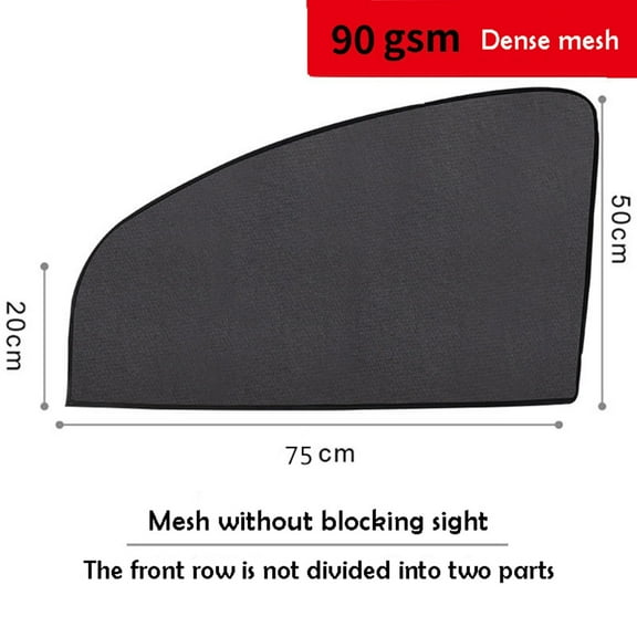 PBAZIH Thickened and Encrypted Magnetic Car Curtain, Magnetic Suction Car Shade for Sun Protection, Privacy Window Cover for Vehicles, Blocks UV Rays, Ideal for Summer and Winter Use