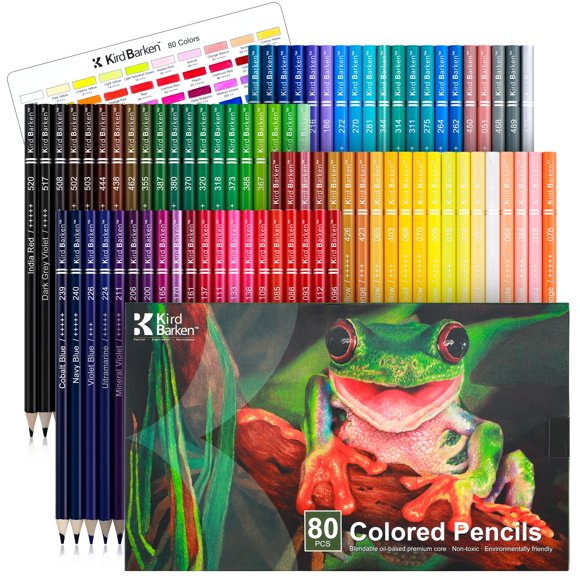 Lápices de colores Kird Barken 80 Soft Core Professional