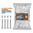 thumbnail image 2 of 20 Pack of Silver Aluminum Screw Posts, 55mm Metal Chicago Screw Post Binding Screws, 2 of 7