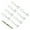 White, variant on NANMELX 9 Pieces Duvet Grips Double Sided Velvets Bed Sheet Clamps Comforter Holders