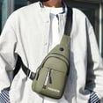 thumbnail image 1 of Bolsa de pecho Bandolera para hombres y mujeres, mochila ligera de varios bolsillos con correa ajustable para viajar, senderismo, deportes y uso diario, 1 of 8