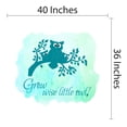 thumbnail image 4 of Animal Wall Decals for Children Playroom - Cute Owl Sitting on a Branch with Babies Owl DIY & Creativity Boy Girl Bedroom Wall Sticker - Size: 40 In x 36 In, 4 of 5