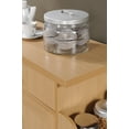 thumbnail image 4 of Hodedah Kitchen Cart with Spice Rack plus Towel Holder, Beech, 4 of 9