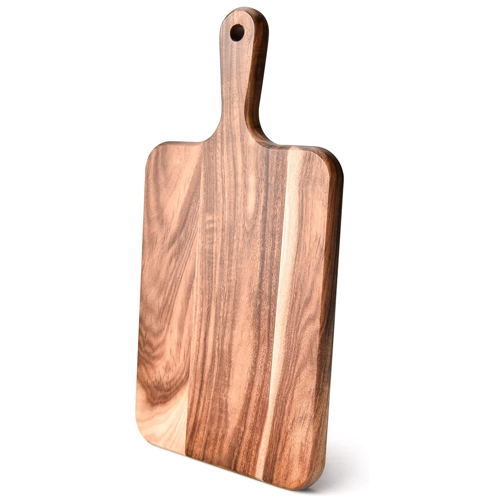 Homelife Wood Cutting Board with Handle Heavy-Duty Wooden Charcuterie Chopping Board for Meat Cheese Vegetables Bread Versatile Kitchen Serving Board