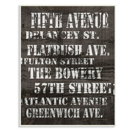 The Stupell Home Decor Collection Fifth Avenue New York City Streets Wall Plaque