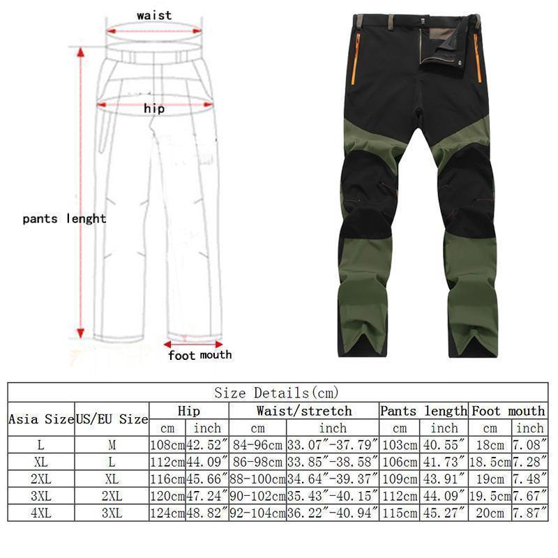 SUNSIOM Men's Outdoor Mens Soft shell Camping Tactical Cargo Pants Combat Hiking Trousers - image 2 of 4