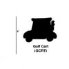 FOPXRO Copper Golf Cart Shaped Cookie Cutters 5.5 Inch Set Of 6 Made Of Copper In