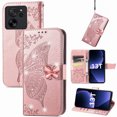 thumbnail image 1 of For Xiaomi 13T / 13T Pro Rhinestones Butterfly Love Flower Embossed Leather,iPhone 16 Pro, 1 of 6