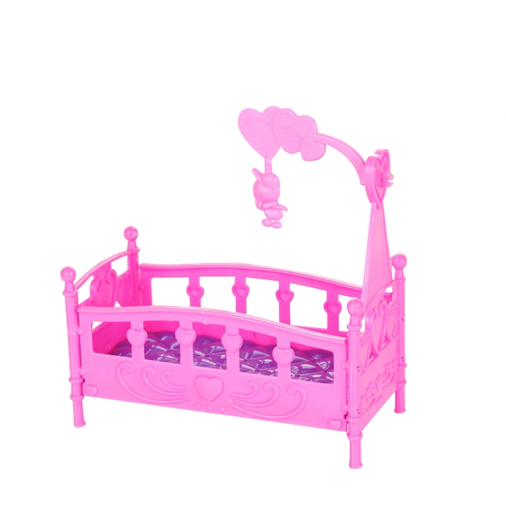 Bed Doll House Rocking Cradle Toy Furniture Kelly Doll Accessories 