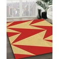 thumbnail image 2 of Ahgly Company Indoor Round Patterned Saffron Yellow Area Rugs, 8' Round, 2 of 6