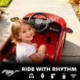 thumbnail image 6 of Qaba 12V Licensed Ford Mustang Mach-E Electric Car, Kids Ride On Car with Remote Control, Adjustable Speed, LED Light, Music, Suspension, Red, 6 of 9