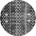 thumbnail image 1 of Ahgly Company Indoor Round Abstract Gray Modern Area Rugs, 6' Round, 1 of 4