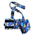 thumbnail image 4 of WASHABLE Dog Diaper for MALE Boy FLEECE Belly Band Reusable with SUSPENDER size Medium (waist: 13" - 16") MONKEY - Blue, 4 of 6