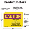 thumbnail image 2 of (2 Pack) X-Ray Radiation In Use If You With Symbol OSHA Caution Radiation Sign, 2 of 7