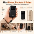 thumbnail image 6 of Hand Warmers Rechargeable, Heat Levels (104–131°F), Real-Time Temp & Battery Display, Electric Hand Warmers, Fast Heating, Fits in Gloves/Pocket, Gifts for Women & Men, 6 of 9