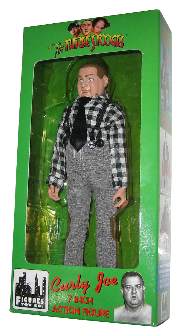 Three Stooges Figures Toy Co. (1999) Curly Joe 7Inch Action Figure