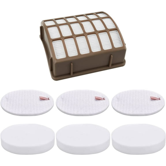 Filters Replacement for Shark Navigator DLX Professional Swivel Pro (NV60 NV70 NV71 NV80 UV420 NV130 NV141) & Rotator XL (NV90 NV95) Vacuum Cleaner- Replaces Part # XFF80 XHF80