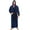 Blue, variant on Mens Robe with Hood Soft Large Size Length Long House Coat Bathrobe, Pajama, Sleeping Robe Red