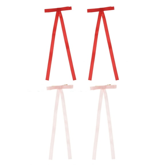 Way to Celebrate Valentine's Day Pink and Red Hair Bows, 2 Piece