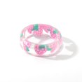thumbnail image 3 of XZNGL Cute Acrylic Resin Rings Colorful Summer Knuckle Transparent Rings, 3 of 9