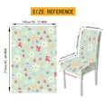 thumbnail image 6 of TSOVTHRID Easter Eggs Floral Paw Print Tablecloth Stretch Dining Chair Slipcovers Removable Table Cloth Chair Dustproof Cover Furniture Protector Kitchen Easter Decor, 7 Pcs, 6 of 6