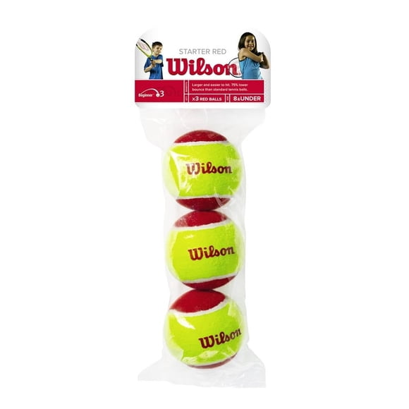 Pelotas para Tenis Wilson Starter Red del No. 3