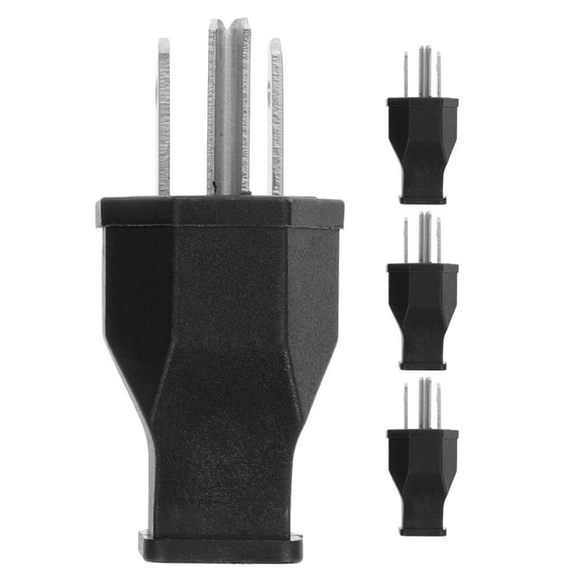 Shisuyan 4 Pcs Prise Électrique Lame Droite Prise Angle 15A 125V Rallonge (Prise US)