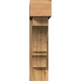 thumbnail image 2 of Ekena Millwork 8"W x 32"D x 32"H Balboa Block Rough Sawn Bracket w/ Offset Brace, Western Red Cedar, 2 of 25