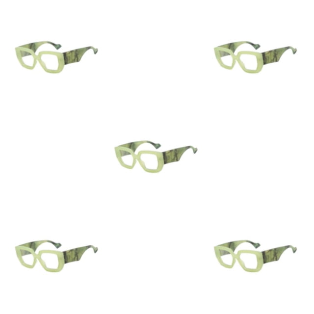 Qarigey Gafas de lectura Marco grande Gafas de lectura Receta Diseño cuadrado Aleación Computadora Hipermetropía Moda Dulce Tipo de regalo Type2 NO2