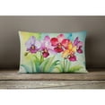 thumbnail image 2 of Carolines Treasures DAC1592PW1216 16 x 12 in. Unisex Orchids in Watercolor Fabric Decorative Pillow, 2 of 4