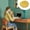 Yellow, variant on Aooww Thicken Velvet Seat Cushion, Solid Color Chair Pads Booster Floor Cushion Tatami Pillow, Cotton Filling Pad for Office Patio Home Outdoor - Round, Dia 16/18 in, 2025 Update