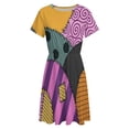 thumbnail image 4 of Sally Ragdoll Dress Fashion Beach Short Sleeve Dresses Female Party Printed Sundress, 4 of 7