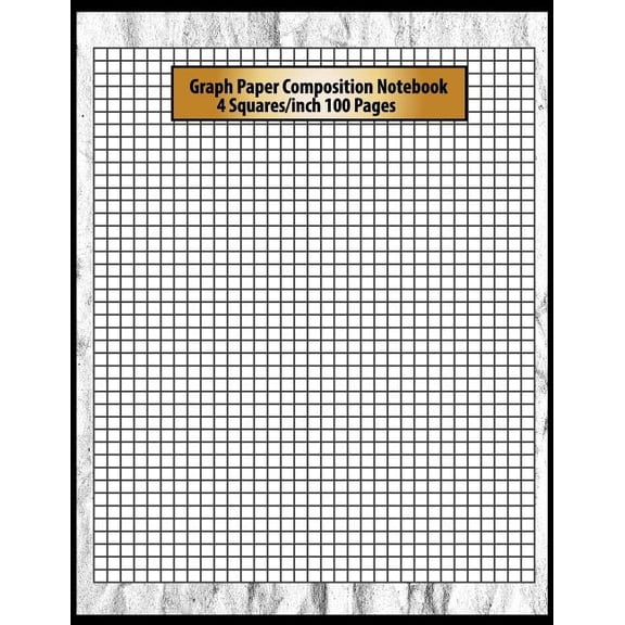 Graph Paper Composition Notebook Graph Paper Composition Notebook: 4 Squares Per Inch 100 Pages Perfect Artists Drawing Activities Notebook 8.5 X 11 Inch, Book 4, (Paperback)