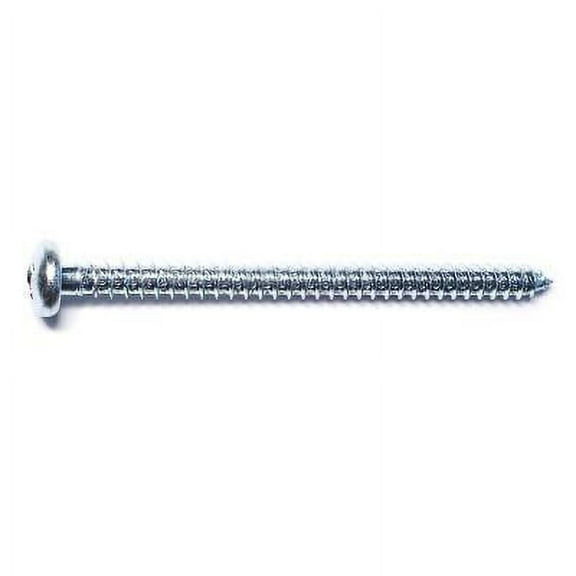 #14 x 3-1/2" Zinc Plated Steel Phillips Pan Head Sheet Metal Screws (100 pcs.)