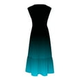 thumbnail image 5 of 2025 Long Spaghetti Strap Maxi Dresses for Women Summer,Sleeveless Gradient Maxi Dresses for Plus Size Women,Casual Round Neck Beach Sundresses Swing Dress,Women Flowy Tiered Maxi Beach Dress, 5 of 5