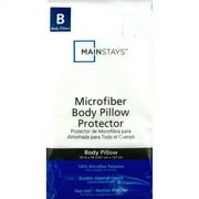 Mainstays Microfiber Body White Pillow Protector, 1 Each