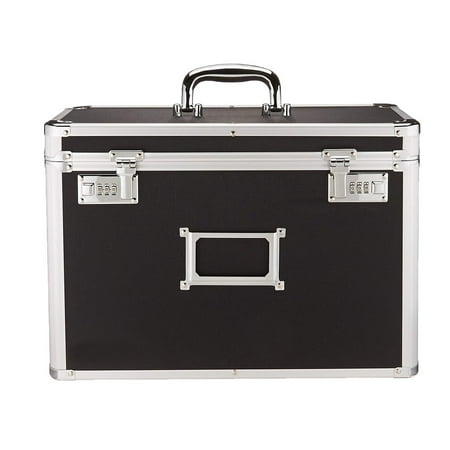 - Zimtown Locking Personal File Box Black top file storage box for Legal Size Documents