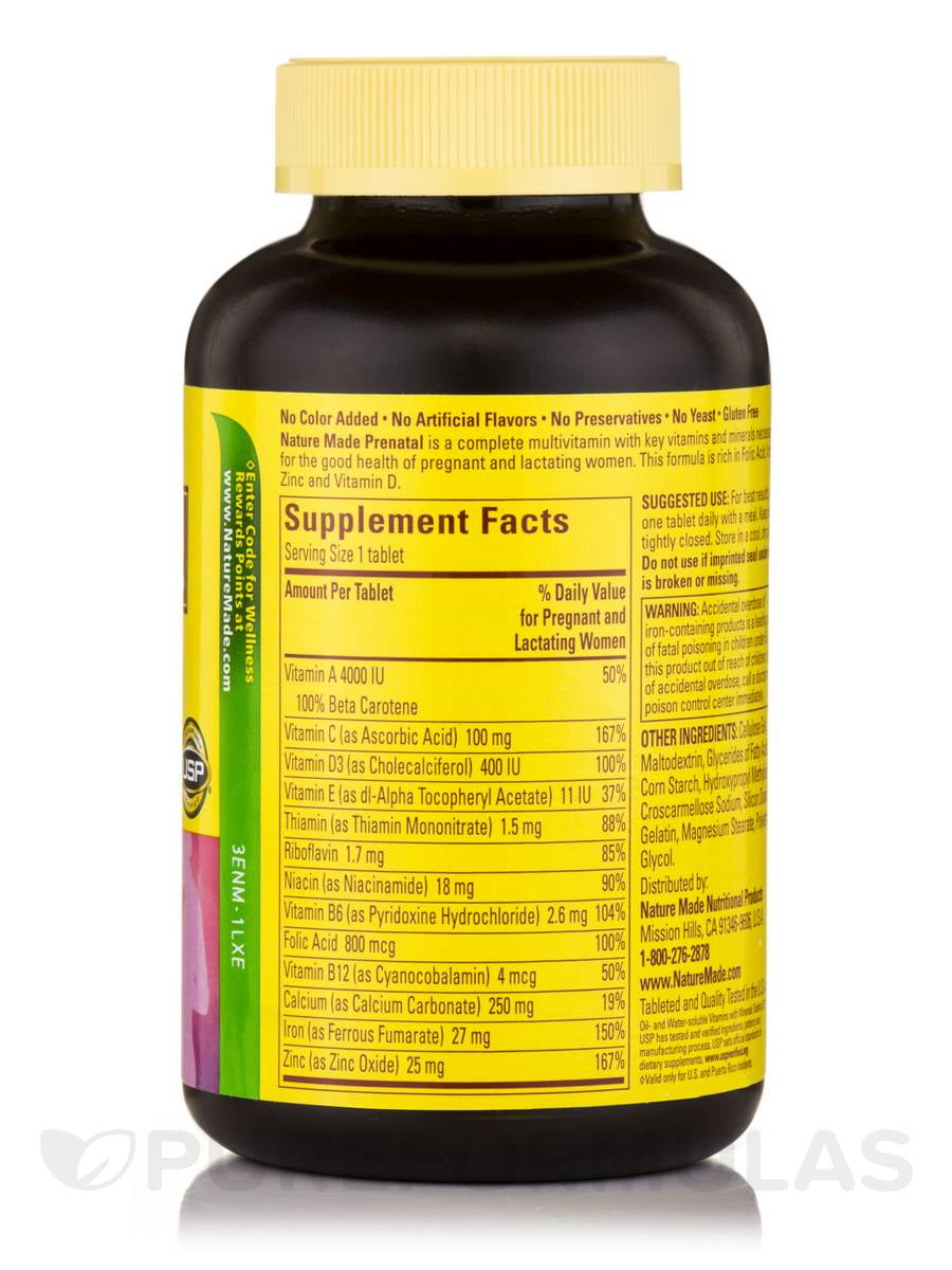 Nature Made Multi Prenatal Nutrition Facts Besto Blog